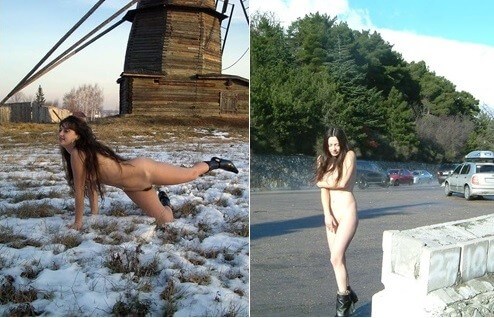 Beautiful Suntan Stretches-Winter Sport pics - Love for oneself and the environment are important values in naturism and nudism