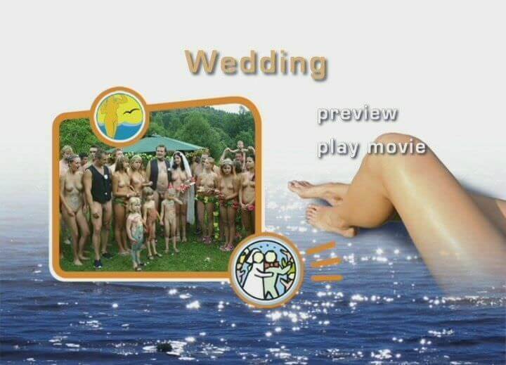 A wedding in a nudist collective - Nudism promotes respect for the environment
