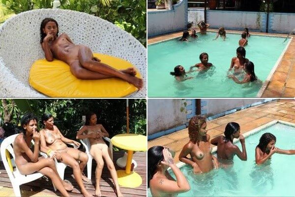 Brazil Pool Sunbath photos - Naturists value a simple life