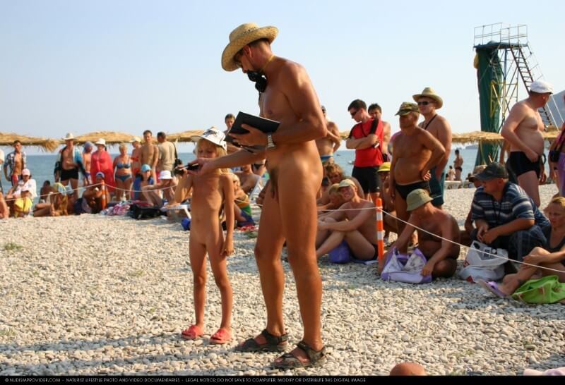Naturist Pageant Line Up photos - Advocates of naturism and nudism live in harmony with nature