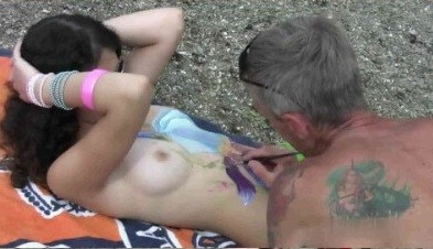 Body Art Nudist Beach 1 Full HD video - It values honesty and sincerity in trusting the nudists around you