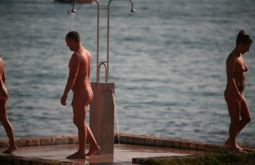 Naturist Shower at Dusk pics - A basic understanding of naturism is necessary