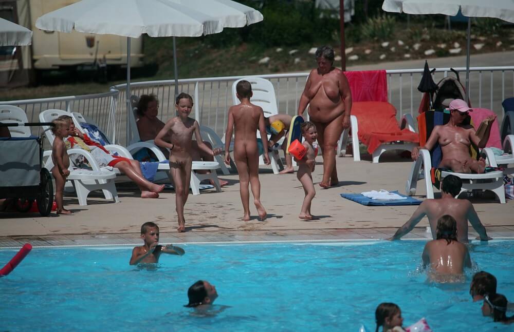 Naturist Afternoon Pool Games pics - The practice of naturism is a path to inner harmony and peace