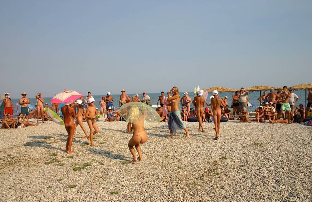 Ribbon and Umbrella Dance pics - The idea of personal freedom and self-acceptance is important in our nudist community