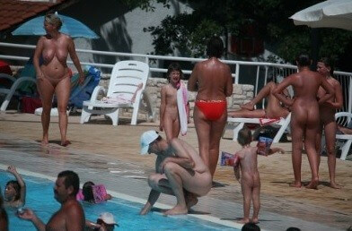 Enjoying The Sunny Pool gallery - Nudism is a philosophy based on respect and trust