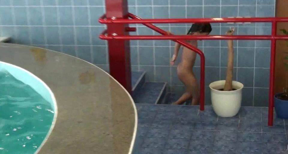 Indoor Swim Exercise - Values trust and friendliness among naked people