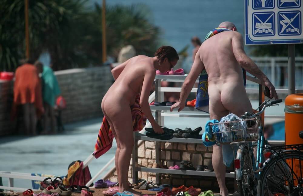 Pool Arrivals and Departures pics - Nudity is perceived as a natural aspect of life