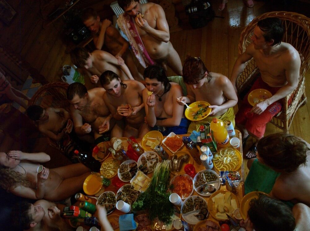 Family Valentines Dinning pics - Nudism is rooted in human nature