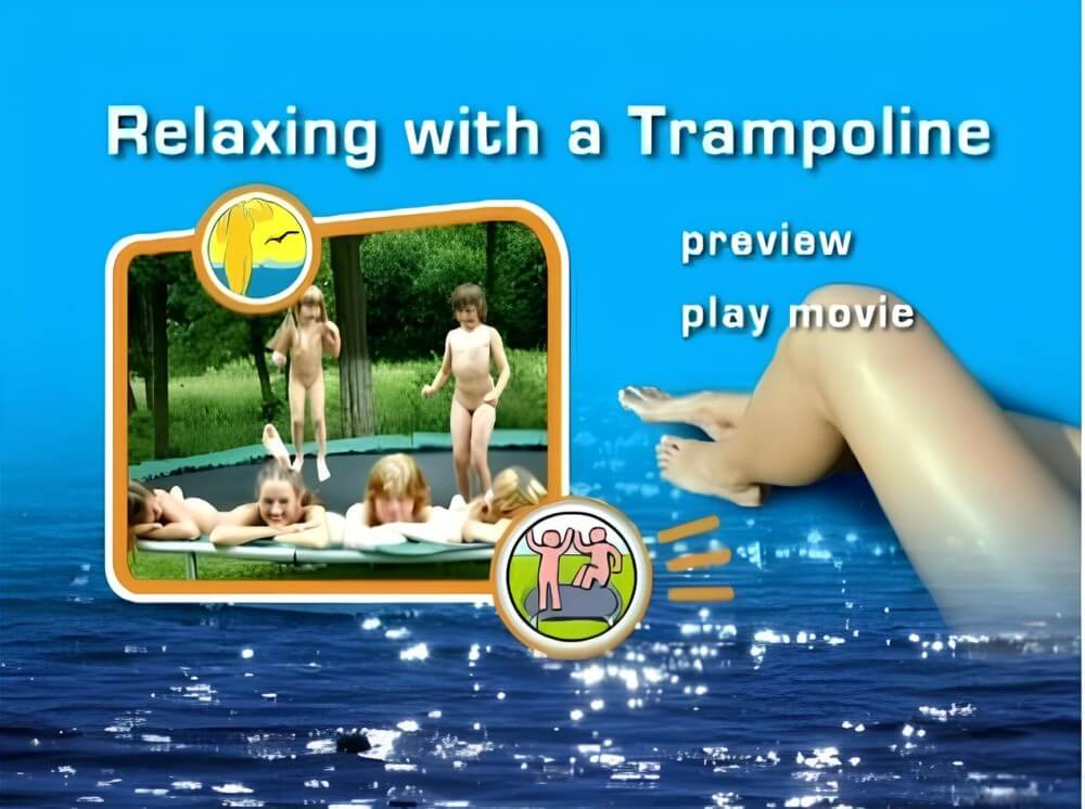 Naturist Freedom: Relaxing with a trampoline DVD - Nudism promotes psychological and physical well-being