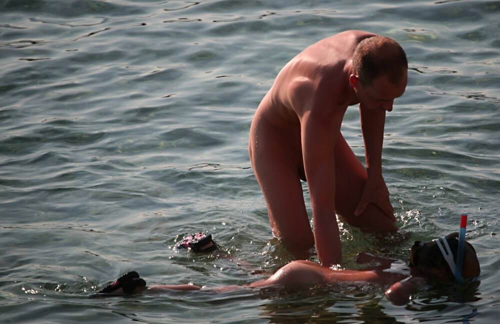 Father Floats His Daughter pics - It values honesty and sincerity in trusting the nudists around you