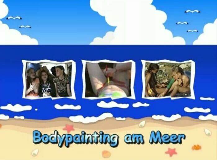 Naturistin: Bodypainting am Meer - A defining feature of naturism is the absence of clothing