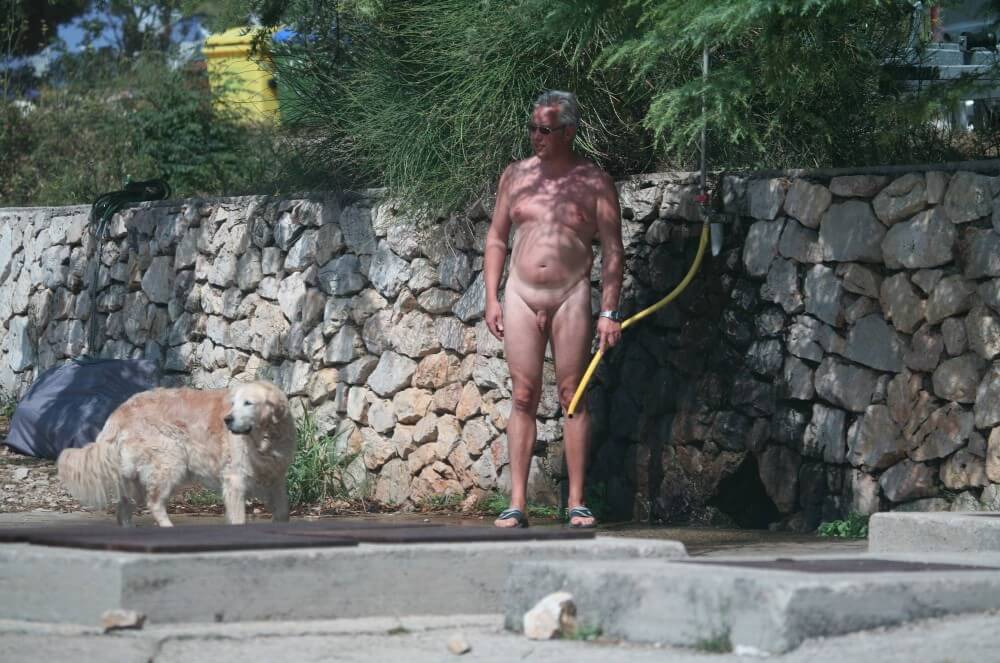 Shower-Wall Bath Parents pics - A closed community of naturists