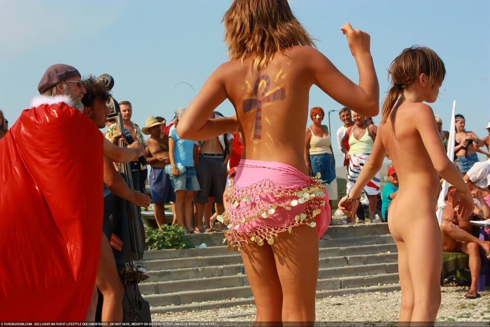 Colorful Carnival Dancing photos - Private nudist club